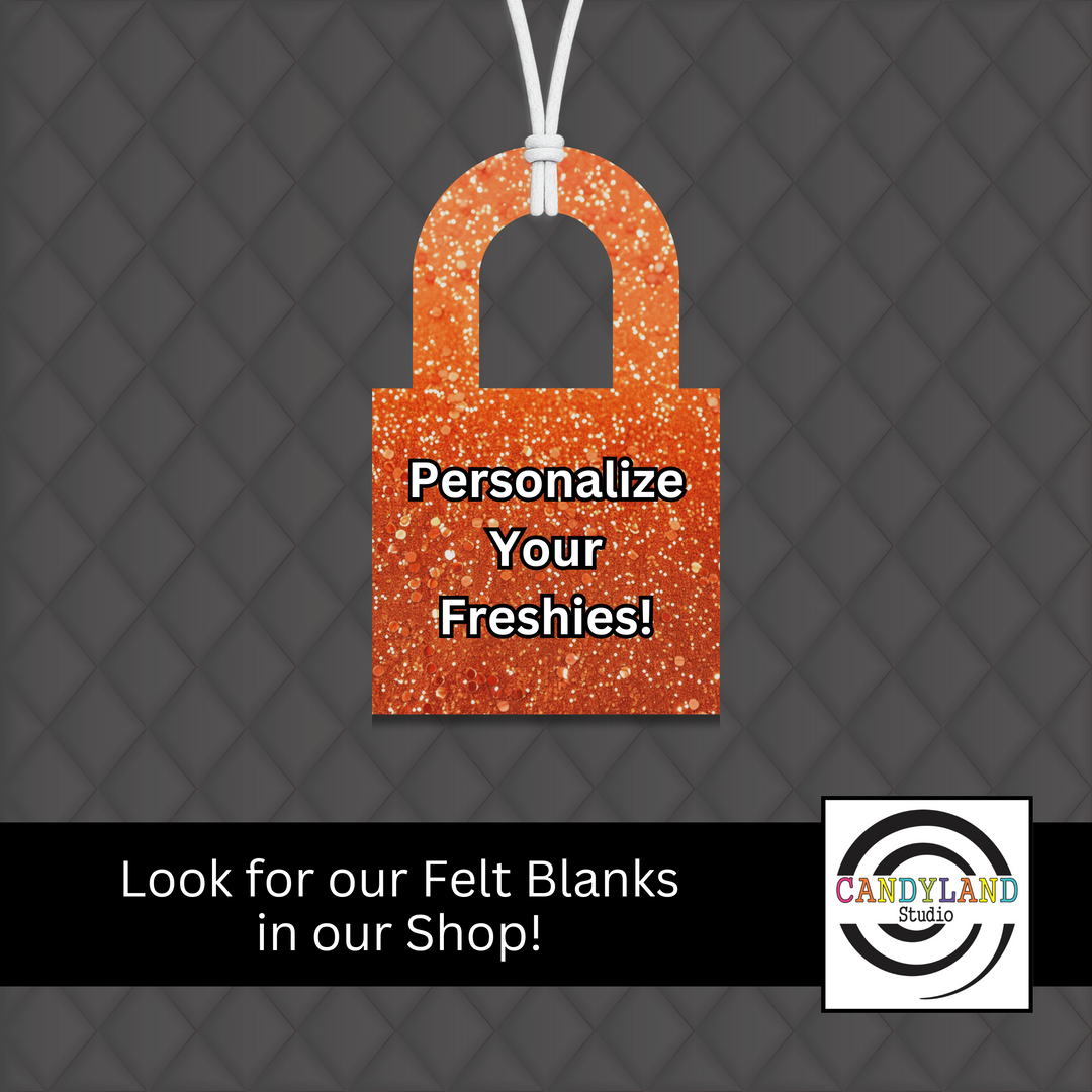 Lock Shape Template for Canva DIGITAL FILE for Felt Air Freshener