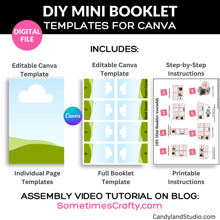 DIY Mini Booklet Template for Canva