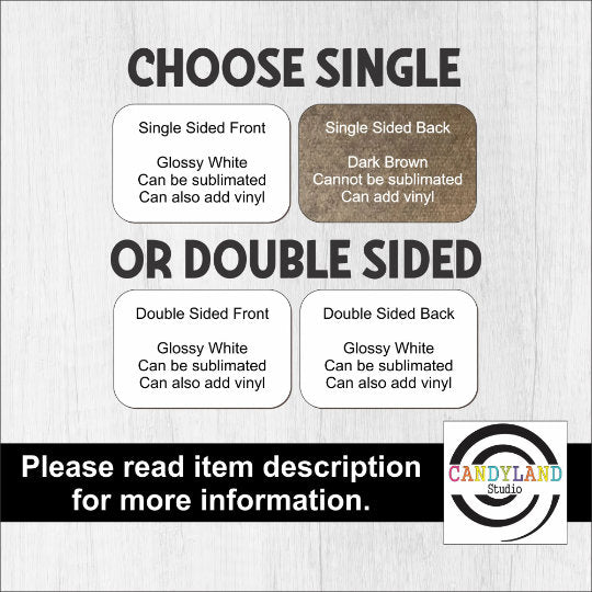 Christmas Train Express Ticket MDF Sublimation Ornament Blank