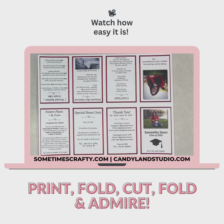 DIY Mini Booklet Template for Canva