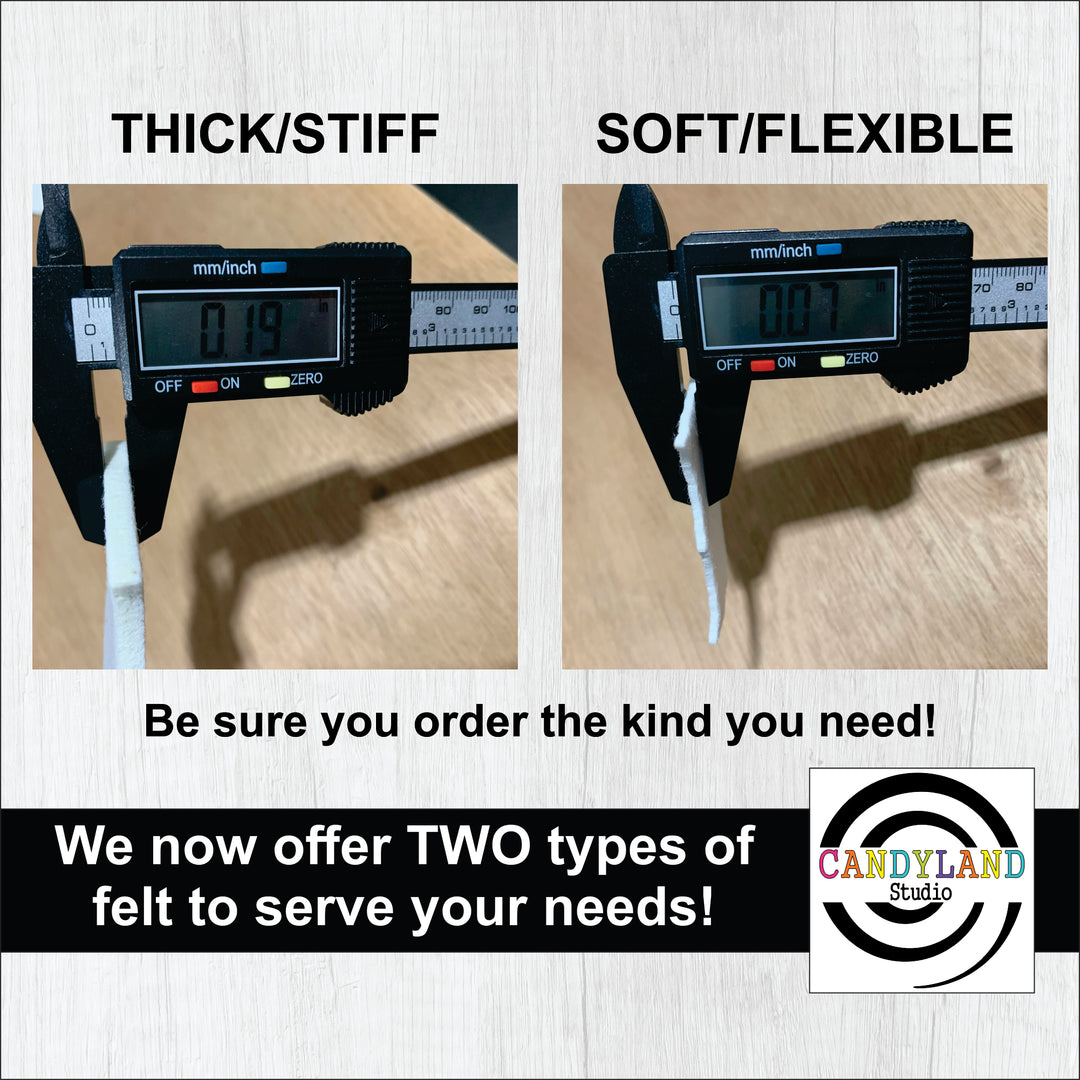 Benelux Shape Felt Blanks