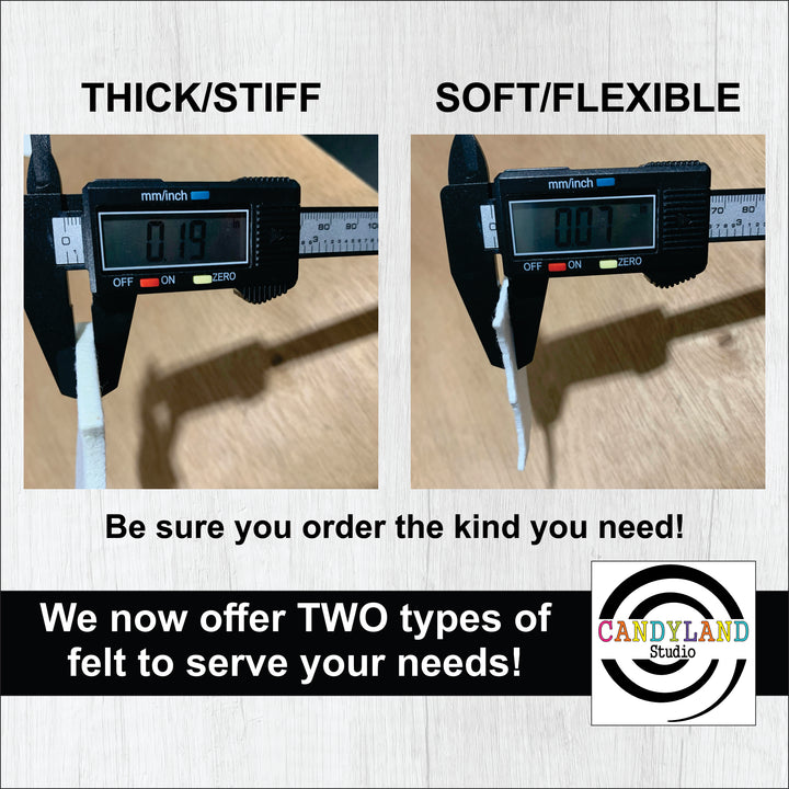 Benelux Shape Felt Blanks