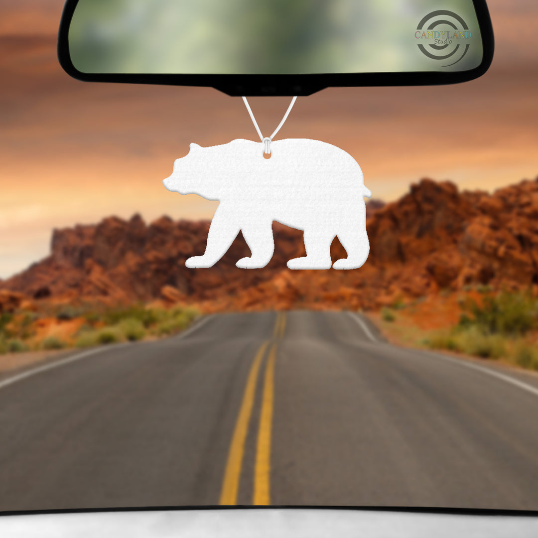 Grizzly Brown Black Bear Felt Blanks