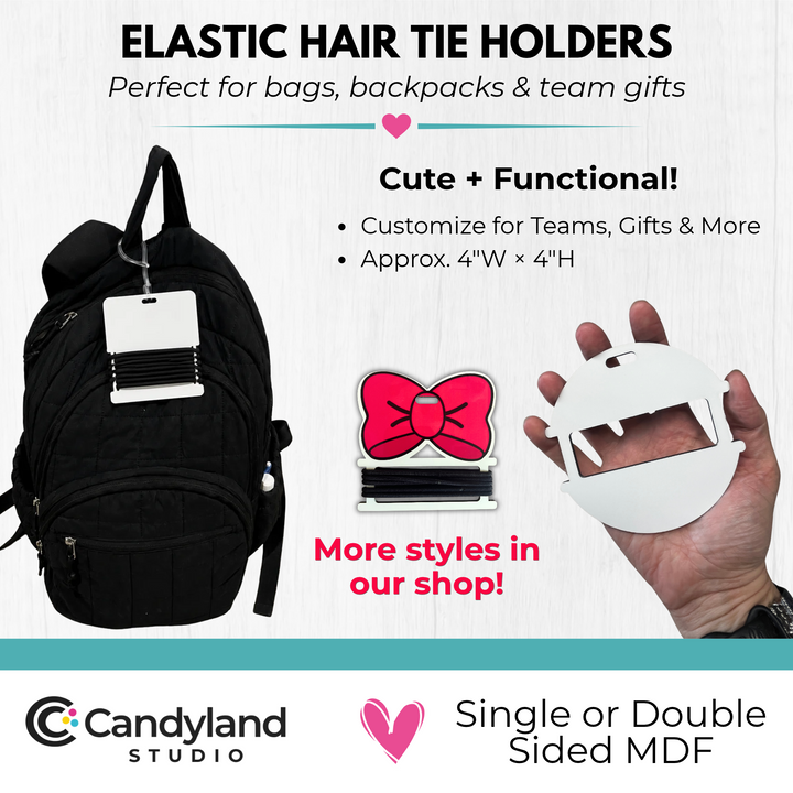 a back pack with a bow tie on it