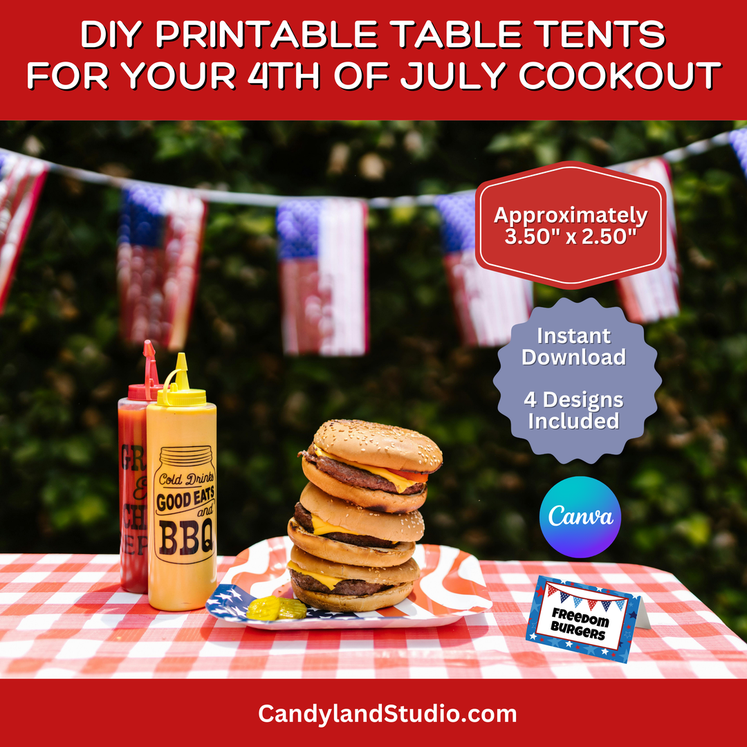 Patriotic Picnic Pack for 4th of July Cookout - PDF + Canva Template