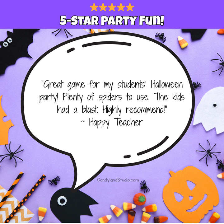 Reusable Halloween Spider Web Party Game
