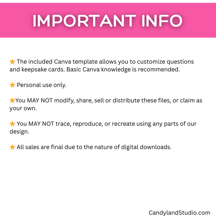 Cheerleading Senior Night Printable Kit | Keepsake Card, Squad Sheet &amp; Questionnaire Template for Canva