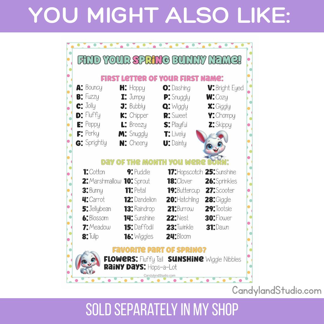 Easter Would You Rather Printable Spring Activity