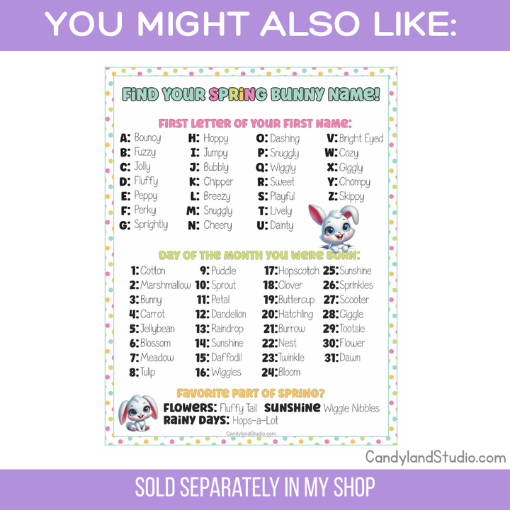 Easter Would You Rather Printable Spring Activity