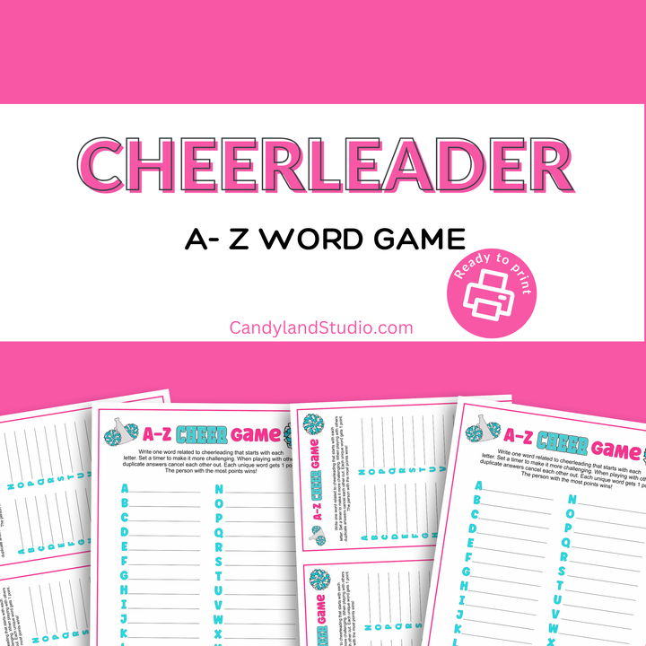 Cheer A-Z Word Game