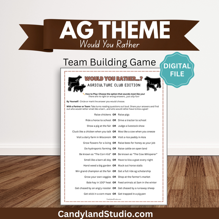 Agriculture Club Activity – Would You Rather Team Building