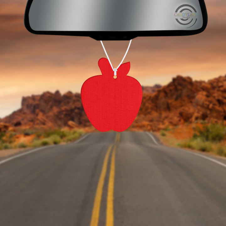 Printed Apple Felt Air Freshener