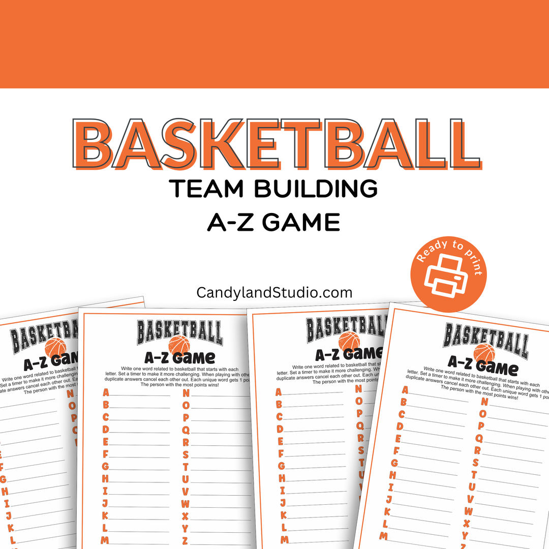 Basketball A-Z Word Game