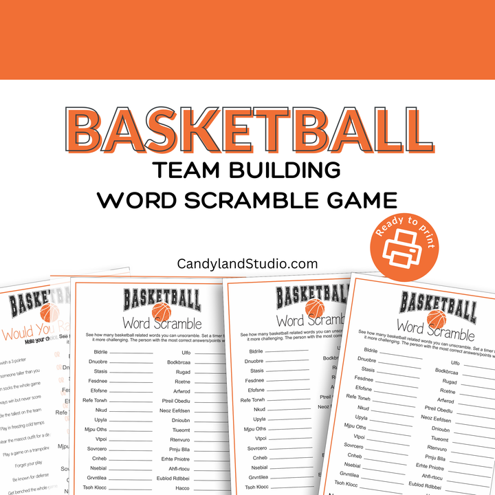 Basketball Word Scramble Game