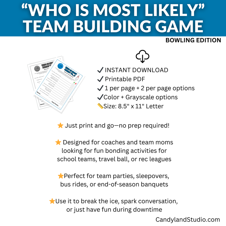 Bowling Who is Most Likely Team Building Game
