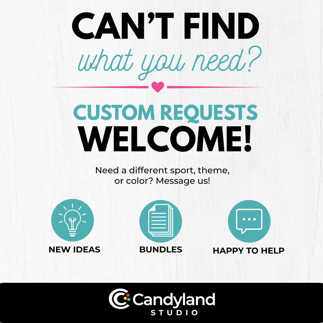 Cheer Bow Template for Canva | Editable Elastic Hair Tie Holder Sublimation Design