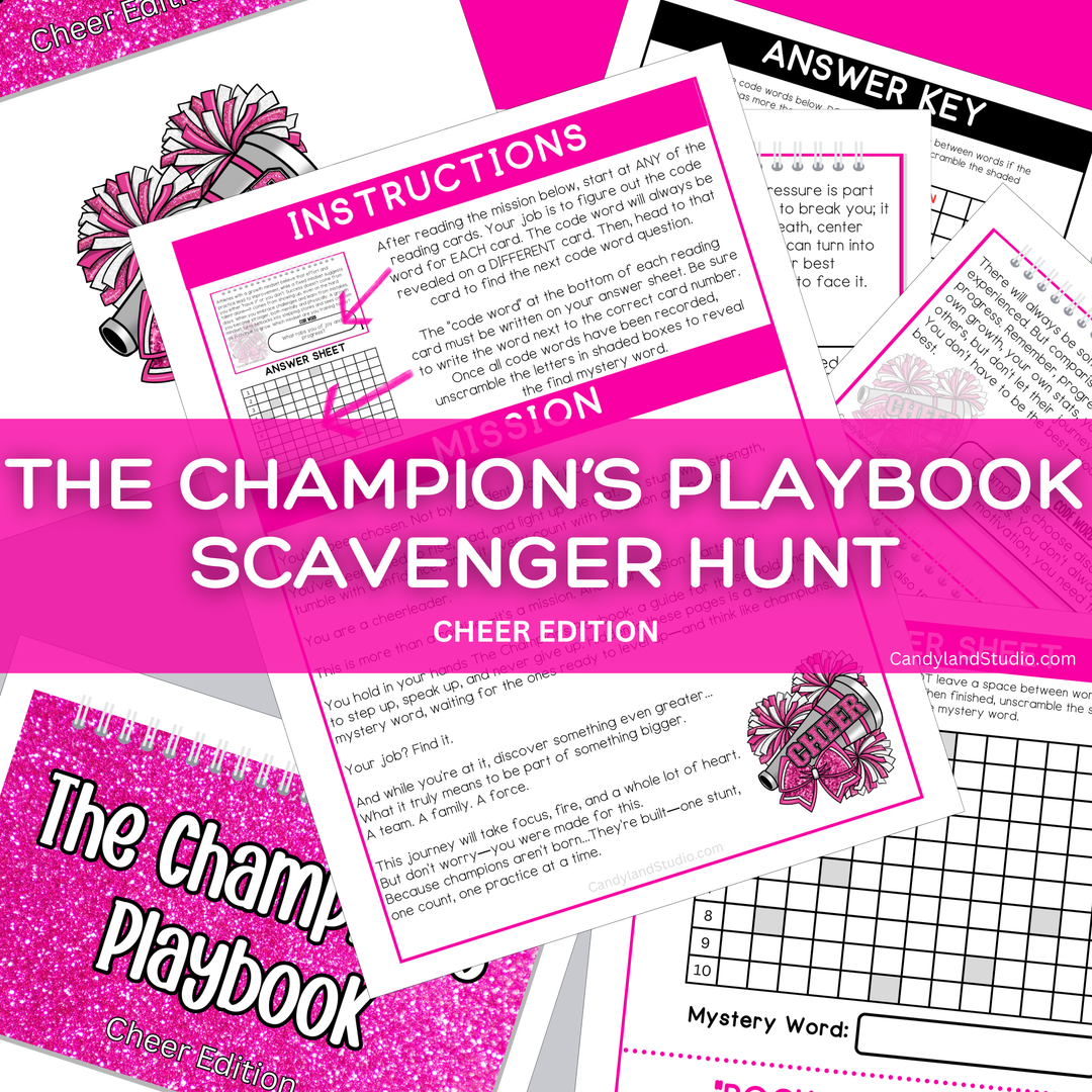 Cheer Squad Team Building Scavenger Hunt - The Champion's Playbook