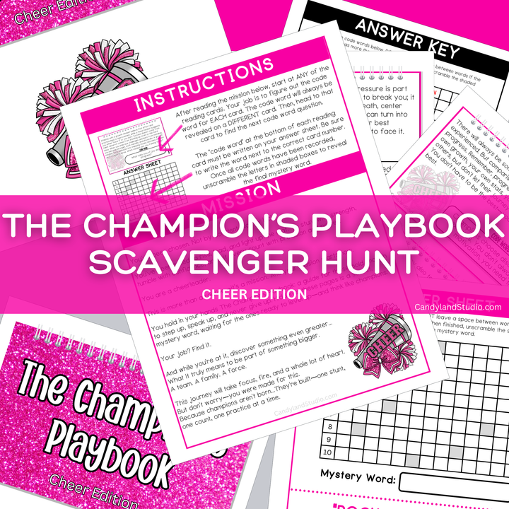 Cheer Squad Team Building Scavenger Hunt - The Champion's Playbook