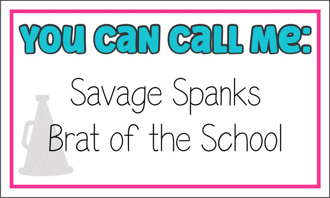Find Your Cheer Name + Name Tags
