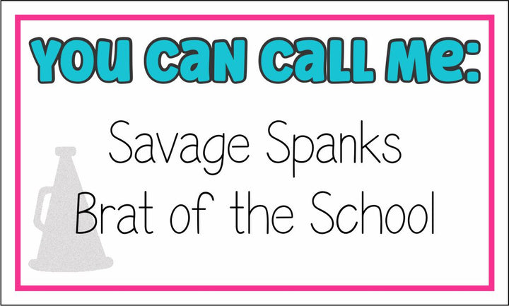Find Your Cheer Name + Name Tags