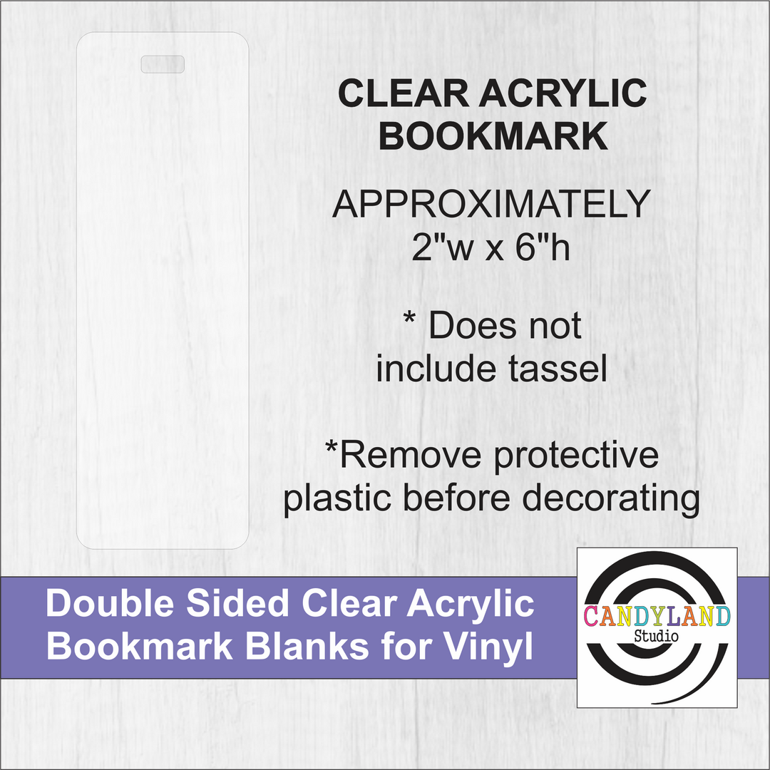 Clear Acrylic Bookmarks