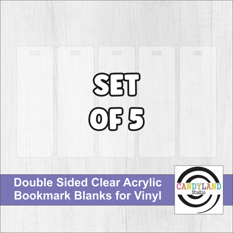 Clear Acrylic Bookmarks