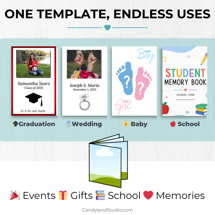 DIY Mini Booklet Template for Canva