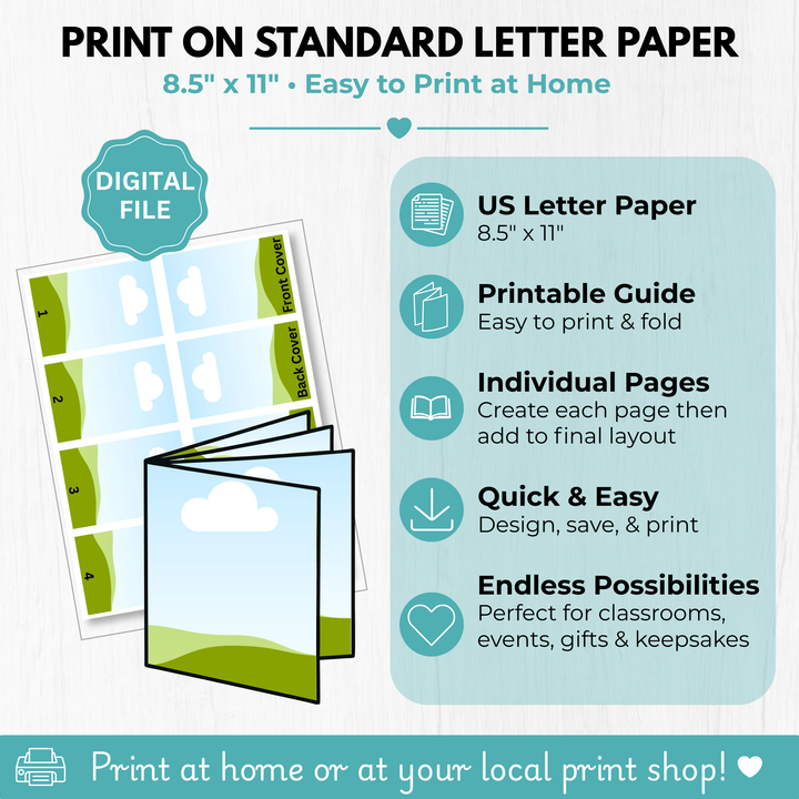 DIY Mini Booklet Template for Canva