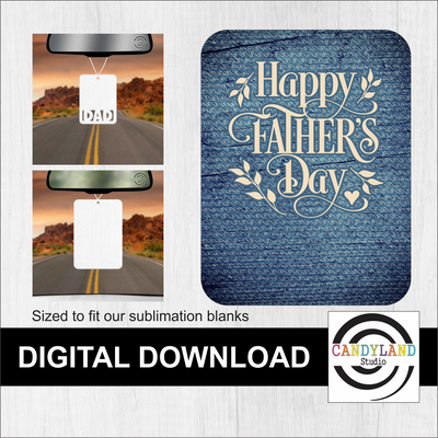 Happy Father's Day Blue Ivory Digital Download
