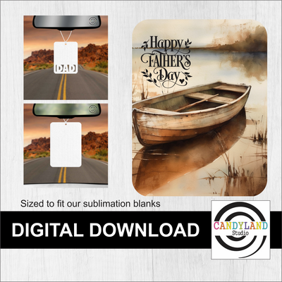 Wooden Boat  Happy Father's Day Digital Download