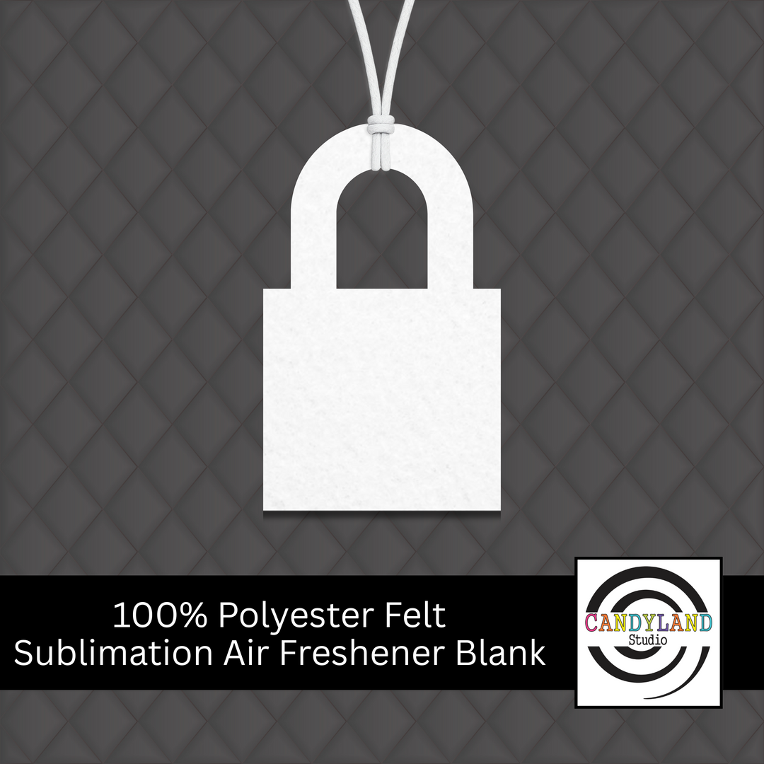 Lock Shape Air Freshener Felt Blanks