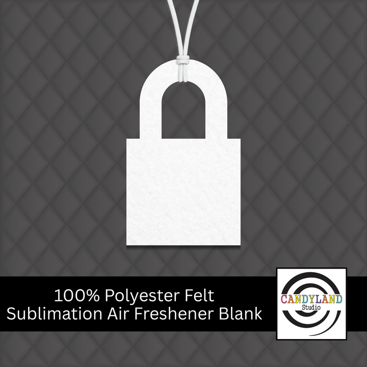 Lock Shape Air Freshener Felt Blanks