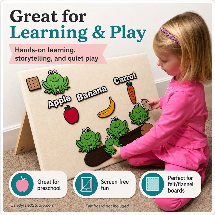 Camping Kids Flannel Board Felt Story Set
