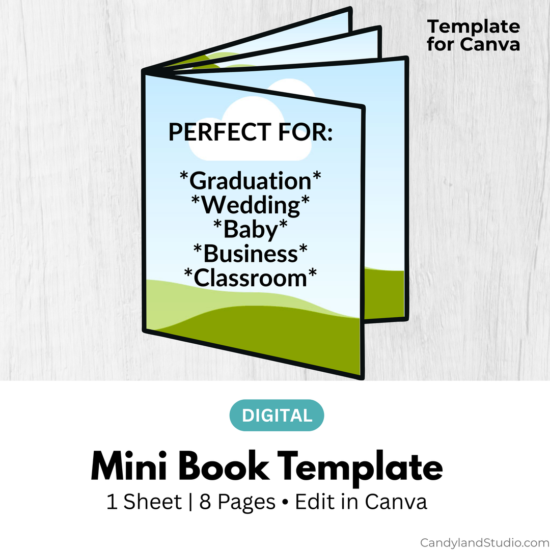 DIY Mini Booklet Template for Canva – Candyland Studio