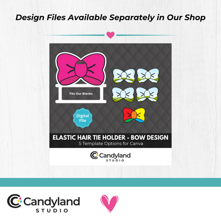 MDF Sublimation Hair Tie Holder Blank | Cheer Bow Shape | Dance &amp; Team Gifts