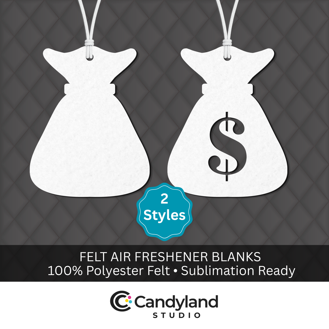Money Bag Felt Freshener Blanks