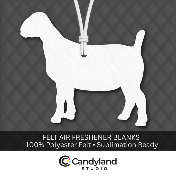 Nubian Show Goat Felt Freshener Blanks for Sublimation