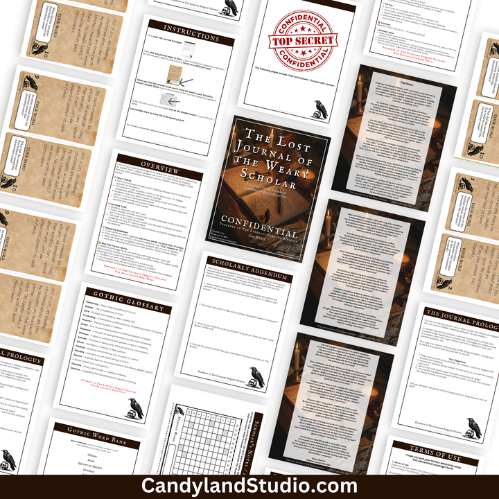 Poe The Raven Escape Room – Literary Printable Classroom Activity | Digital Download PDF