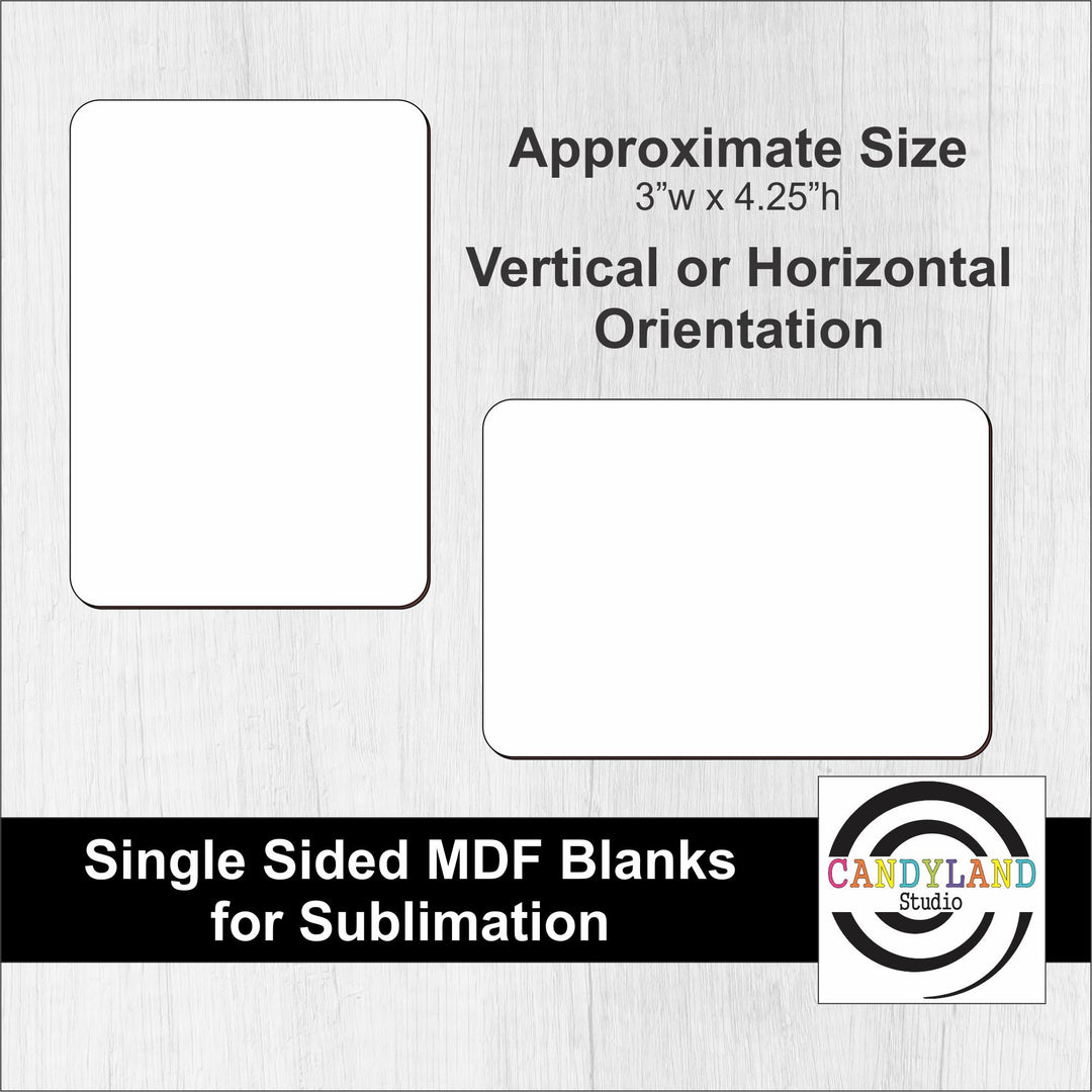 Rounded Rectangle Sublimation Blank