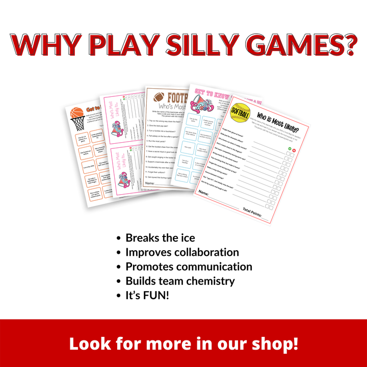 Softball A-Z Word Game for Team Activity