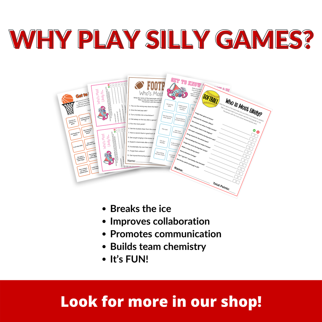 Softball Team Bonding | Printable Team Chemistry Builder & Mixer Activity PDF