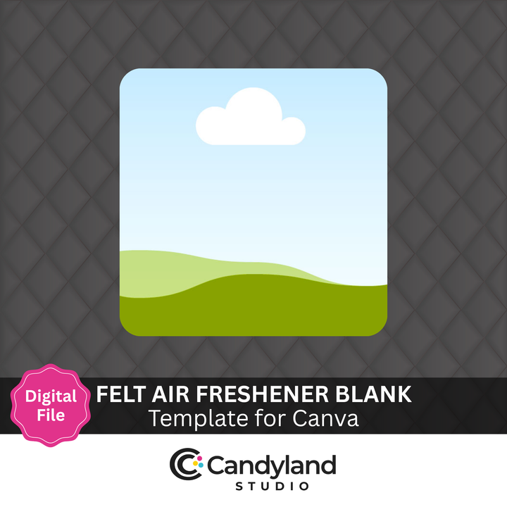 Square Template Frame for Canva DIGITAL FILE Sized for Felt Blanks