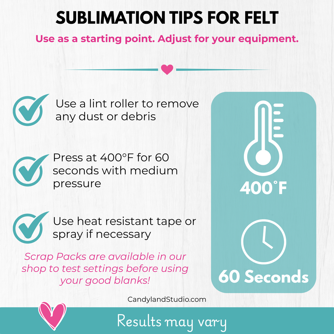 Rodeo Back Tag Blanks | Stiff Felt for Sublimation