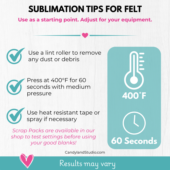 Rodeo Back Tag Blanks | Stiff Felt for Sublimation