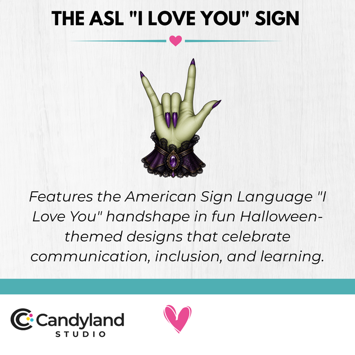 Halloween ASL Stickers | Reusable American Sign Language Reward Stickers for Teachers &amp; Speech Therapy