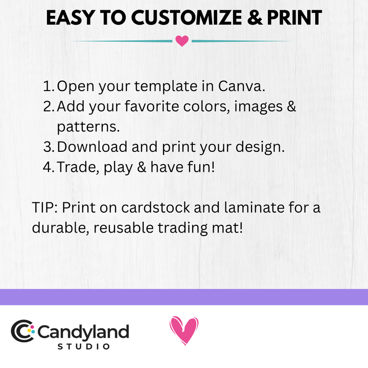 Fidget Trading Mat Template | Editable in Canva Printable Board for Kids