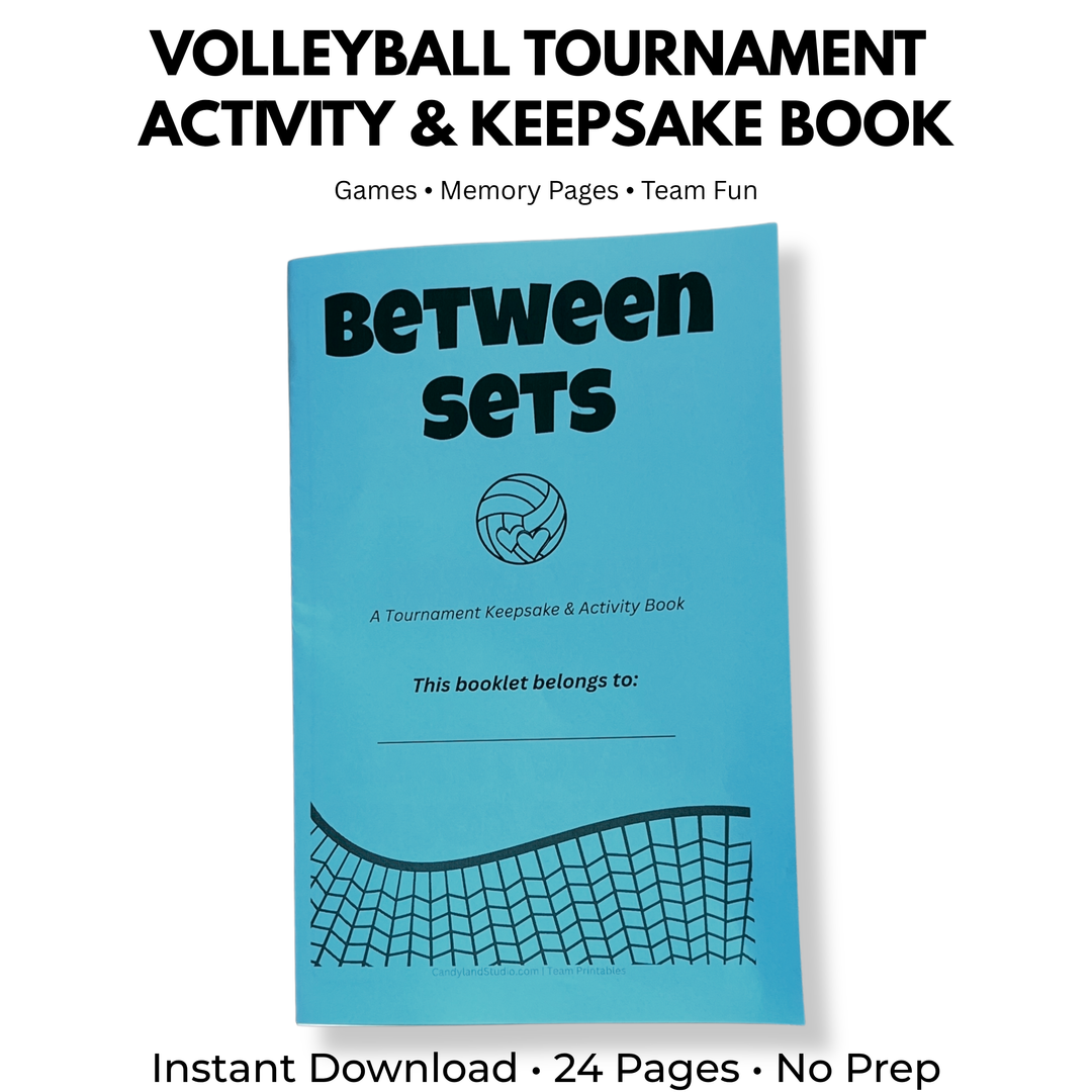 Volleyball Tournament Games, Activities, &amp; Keepsake Booklet