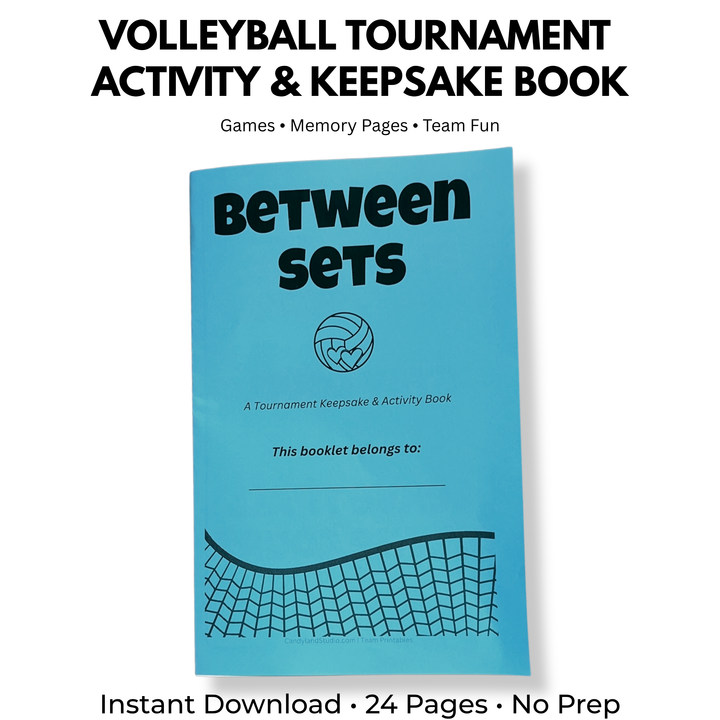 Volleyball Tournament Games, Activities, &amp; Keepsake Booklet