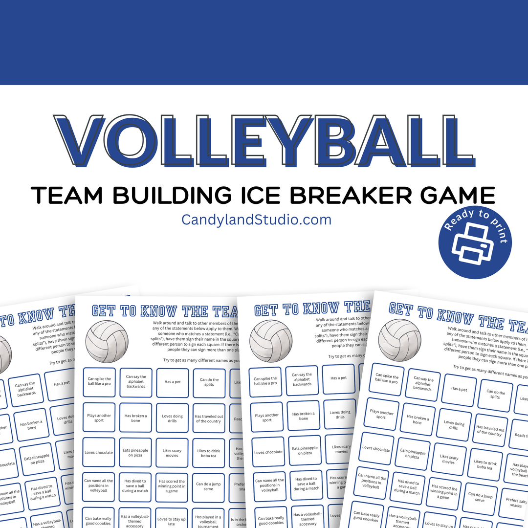 Volleyball Team Building Game - Find Someone Who