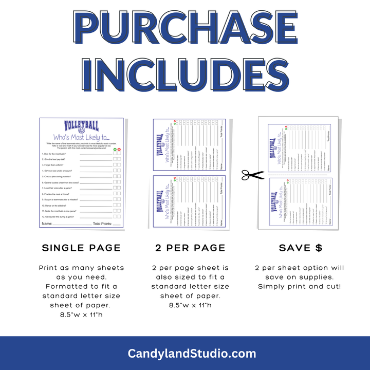 Volleyball Team Game - Who is Most Likely